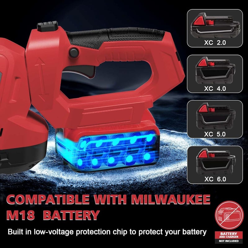 Givilo Hedge Trimmer Cordless Compatible with Milwaukee M18 Battery, 22-Inch Battery Hedge Trimmer, Brushless Bush Trimmer, 2/3'' Cutting Capacity, Lightweight & Rotatable Handle(No Battery) - Image 4